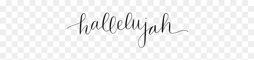 Hallelujah Word, HD Png Download - jesus word png