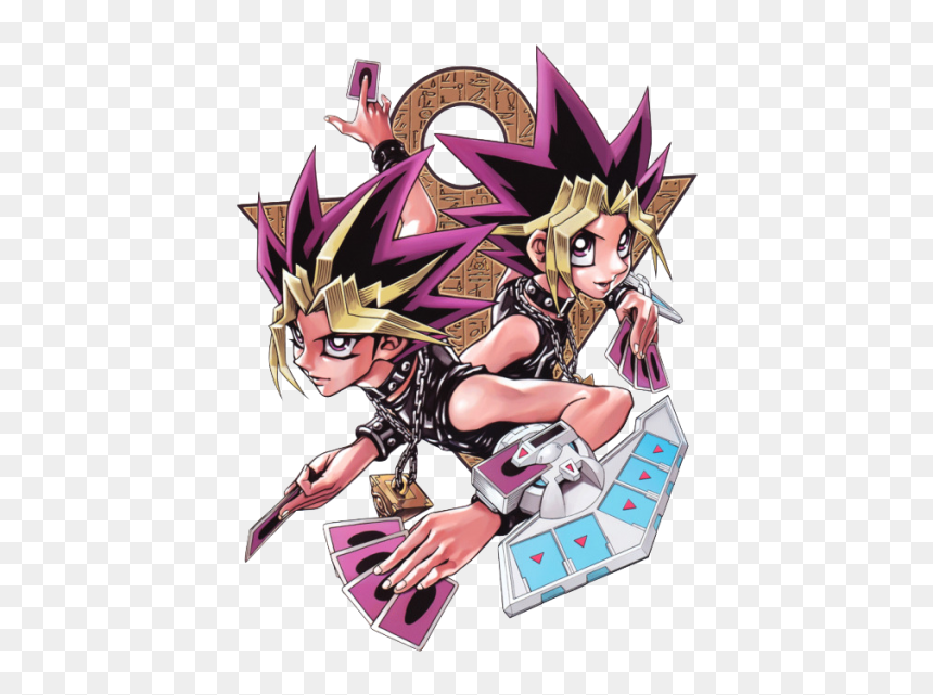 Yami No Yuugi And Yuugi From The Duel Art Illustration - Yu Gi Oh Illustrations, HD Png Download - kuriboh png