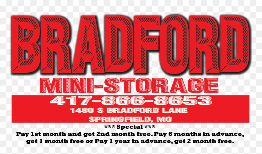 Bradford Mini Storage - Graphic Design, HD Png Download - u haul logo png