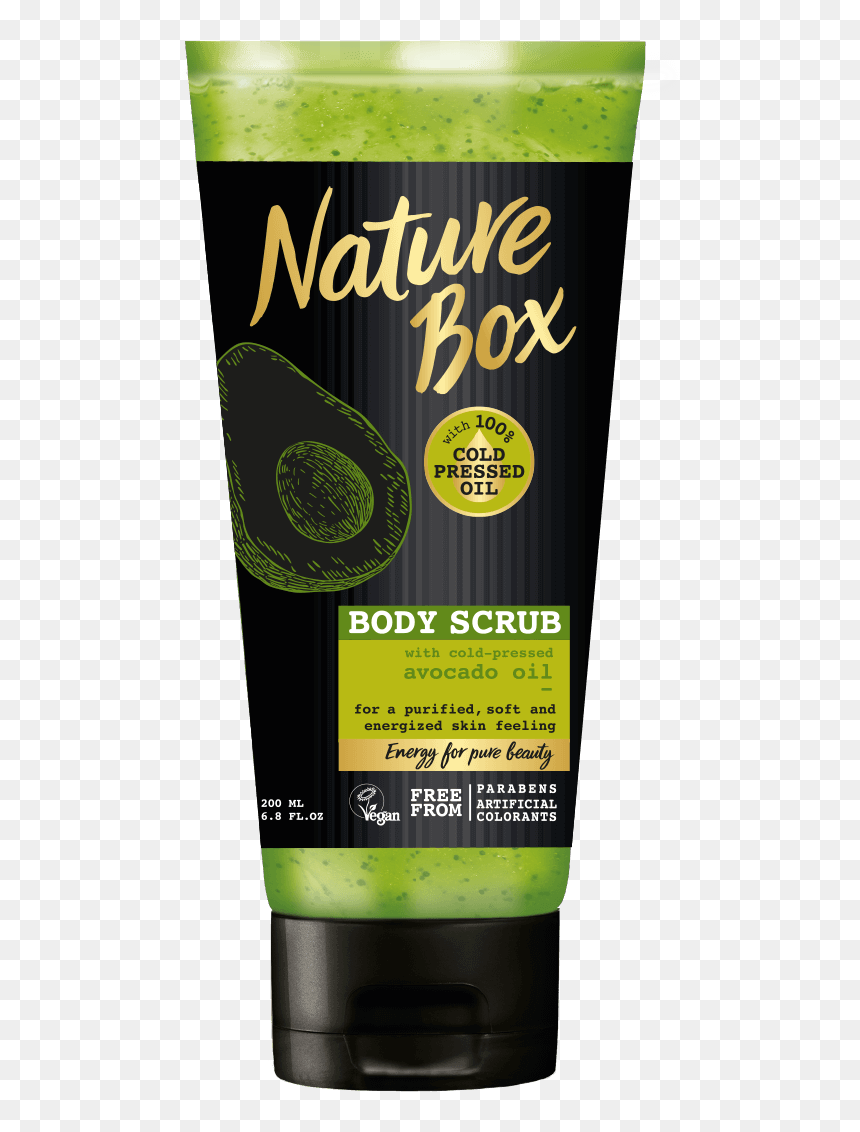 Nature Box Avocado Body Scrub Body Scrub Pinterest - Sunscreen, HD Png Download - scrub png