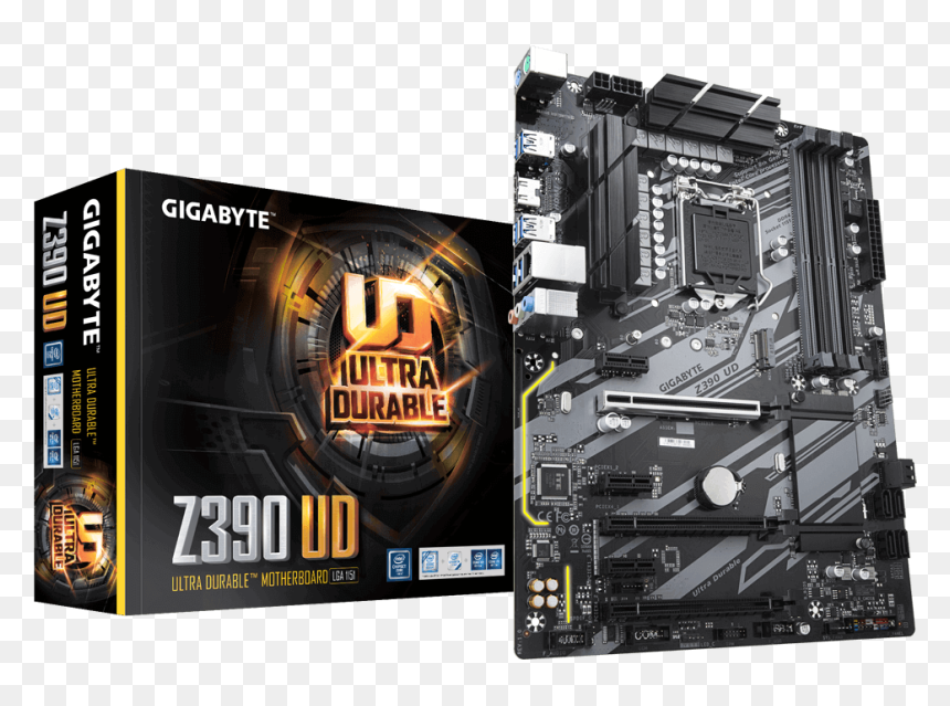 Motherboard Gigabyte Z390 Ud, HD Png Download - pc tower png
