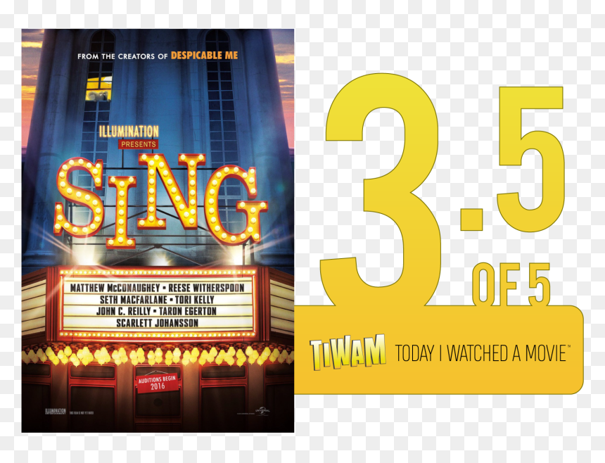 Flyer, HD Png Download - sing movie png