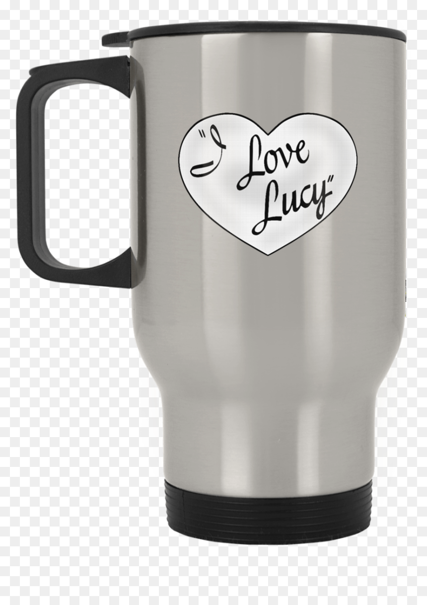 Xp8400s Silver Stainless Travel Mug / I Love Lucy Heart - Best Gift To Give A Truck Driver, HD Png Download - lucy png