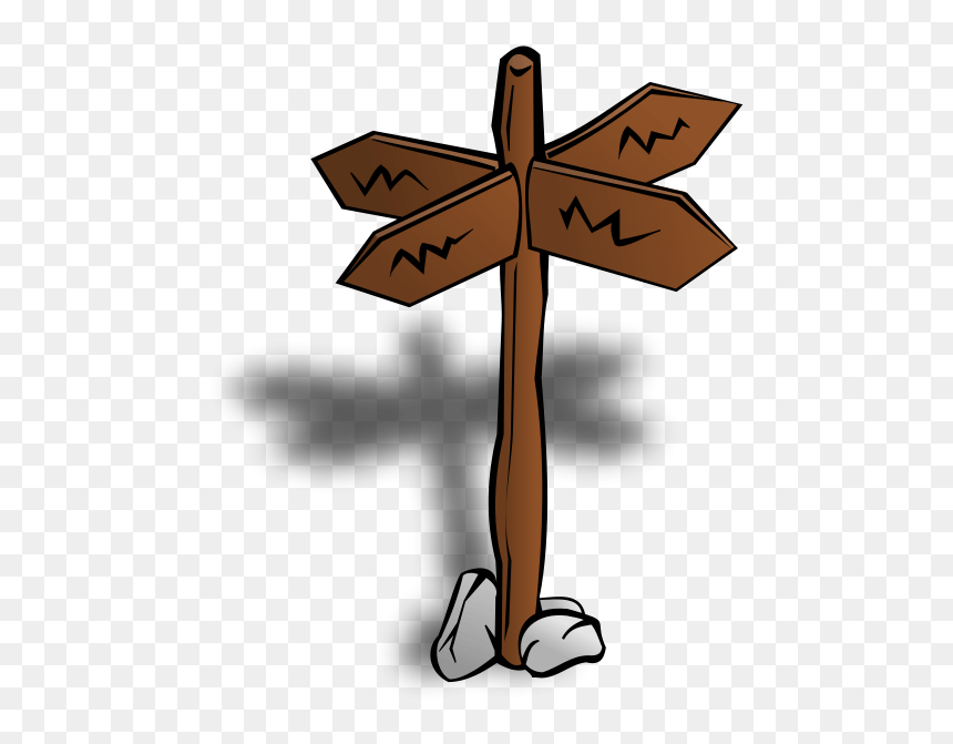 From Open Clipart - Crossroad Clip Art, HD Png Download - cross out sign png