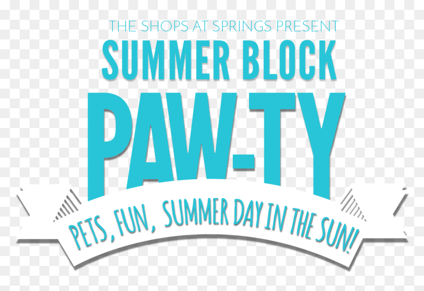The Shops At Springs Is Having A Block Party - Graphic Design, HD Png Download - block party png
