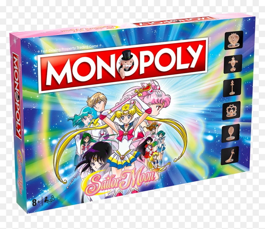 Sailor Moon Edition Board Game, HD Png Download - monopoly guy png