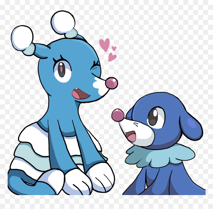 Popplio And Brionne - Brionne Y Popplio, HD Png Download - popplio png