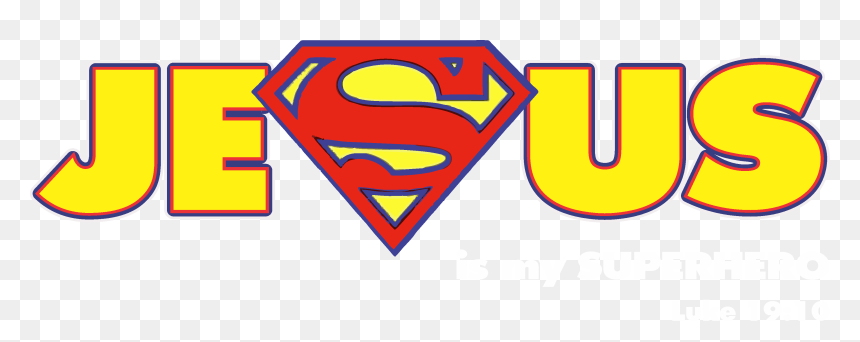 181nocus 1551723623 1f09 3051jesus Is My Superhero - Superman Symbol, HD Png Download - fedex truck png