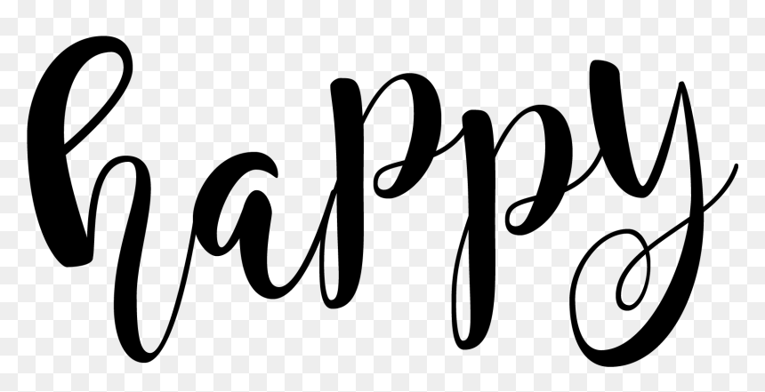 Happy Birthday Lettering Png Download - Transparent Png Lettering Png, Png Download - happy text png