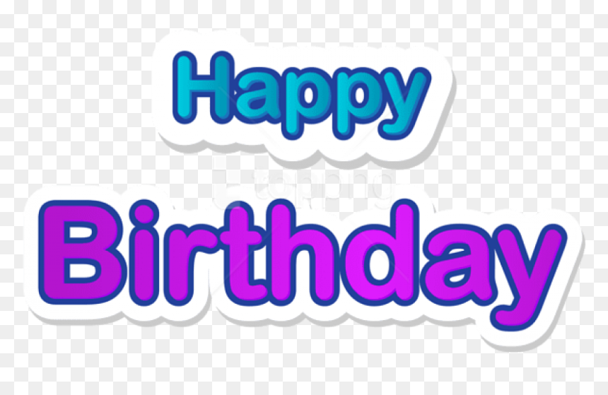 Free Png Download Happy Birthday Text Element Png Images, Transparent Png - happy text png