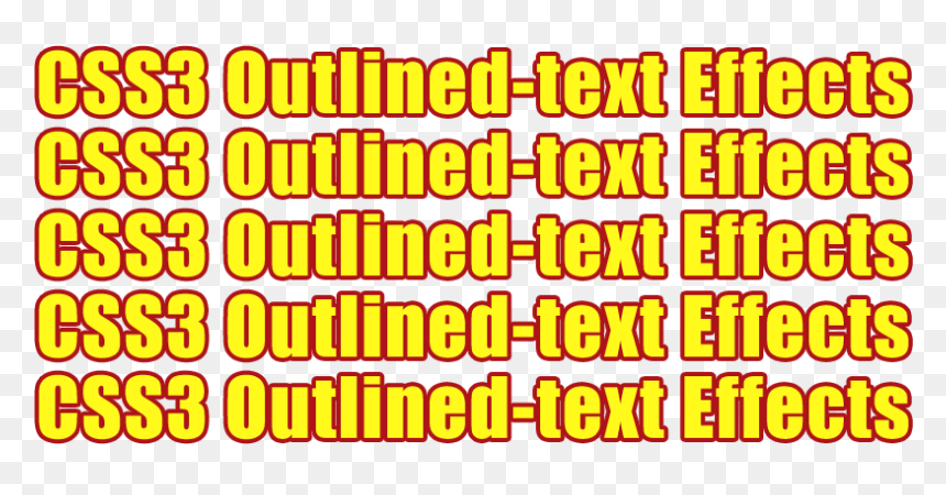 Css Outlined Text Effects - Garrus Calibrations, HD Png Download - latest png text effect