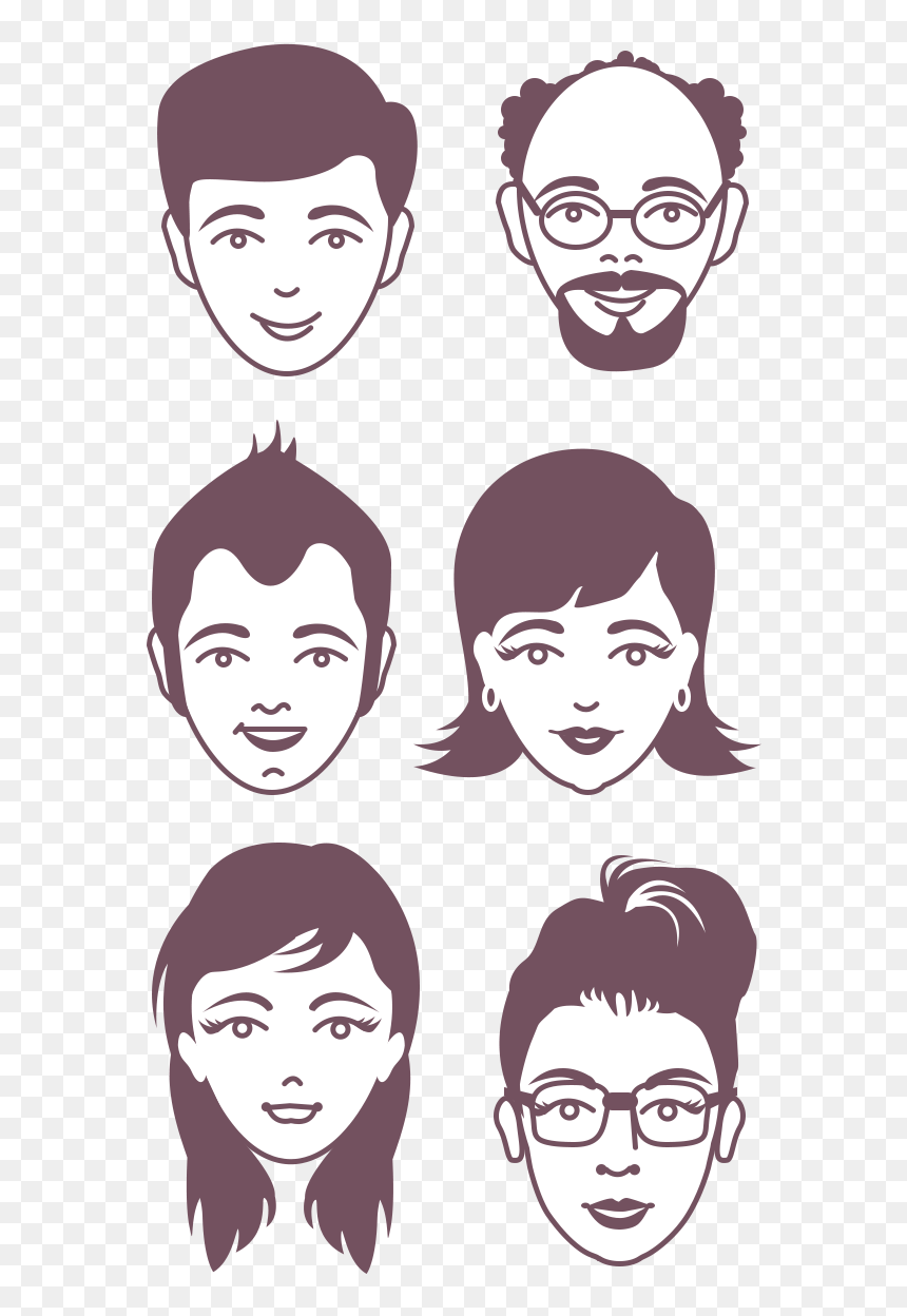 Clip Art, HD Png Download - man face vector png