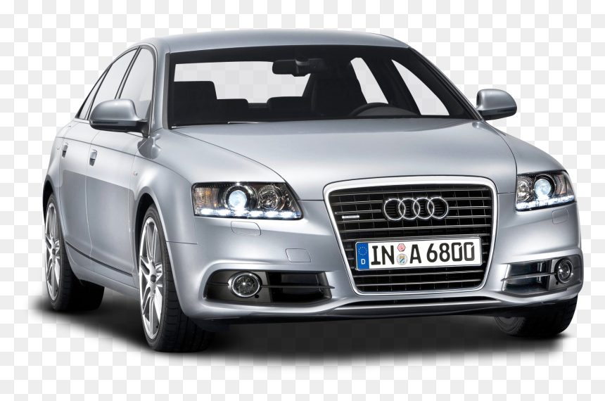 Silver Audi Car - 2010 Audi A6 Silver, HD Png Download - audi a6 png