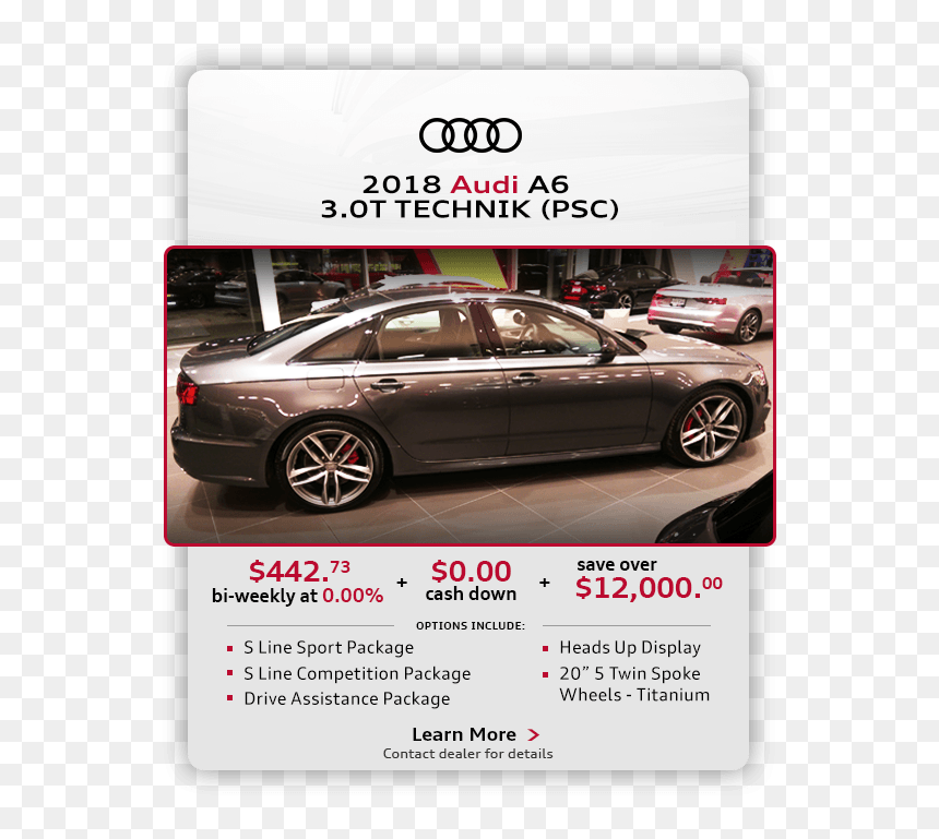 Popup Image - Audi, HD Png Download - audi a6 png