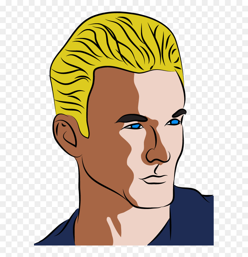 Sexy Boys Cartoon Png, Transparent Png - man face vector png