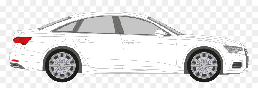 Porsche Panamera 2018 Drawing, HD Png Download - audi a6 png