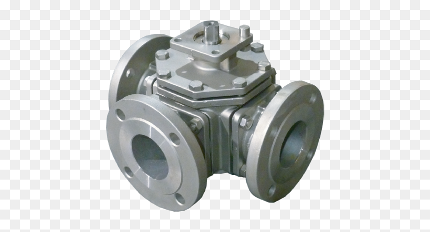 3 Way 316 Stainless Steel Valve - Machine, HD Png Download - metal ball png