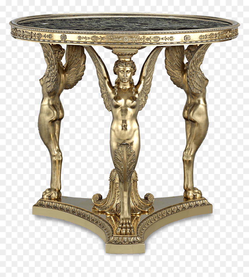 Silver-gilt Exhibition Tea Table By Maison Aucoc, HD Png Download - tea table png