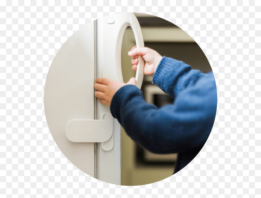 Fred Adhesive Fridge/freezer Latch - Circle, HD Png Download - fridge freezer png