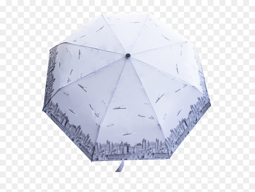 Skyline Umbrella-hong Kong Handbags - Umbrella, HD Png Download - folding umbrella png