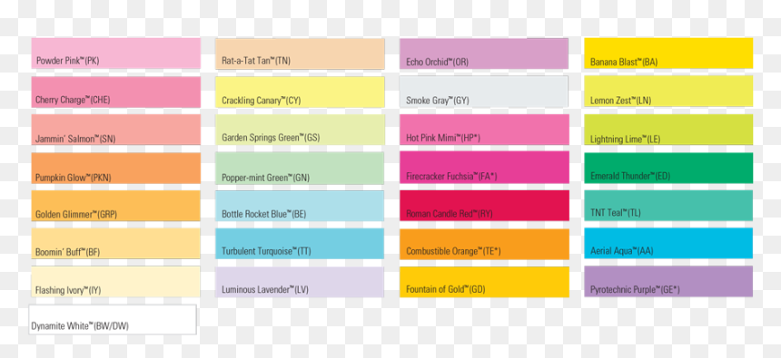 Boise Fireworx Paper Color Chart, HD Png Download - color papers png