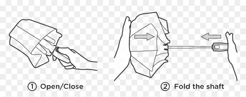 Sketch, HD Png Download - folding umbrella png