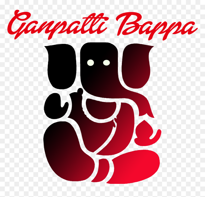 Transparent Hinduism Clipart - Black And White Ganesh Png, Png Download - ganpati icon png