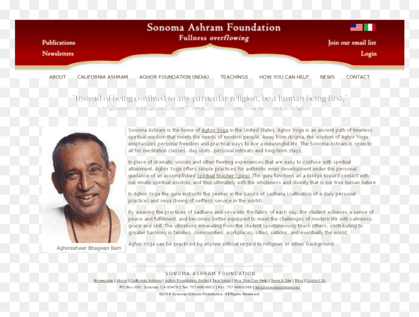 Sonoma Ashram Foundation Competitors, Revenue And Employees - Avadhoot Bhagwan Ram, HD Png Download - lord shri ram png