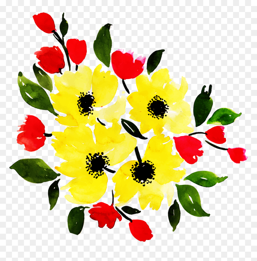 Artificial Flower, HD Png Download - floral art png