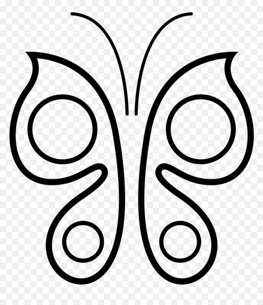 Butterfly - Line Art, HD Png Download - butterflies swarm png