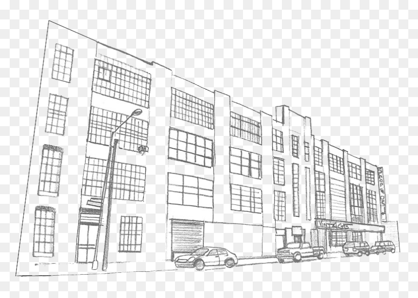 Officeops Illustration - Architecture, HD Png Download - apartment building png