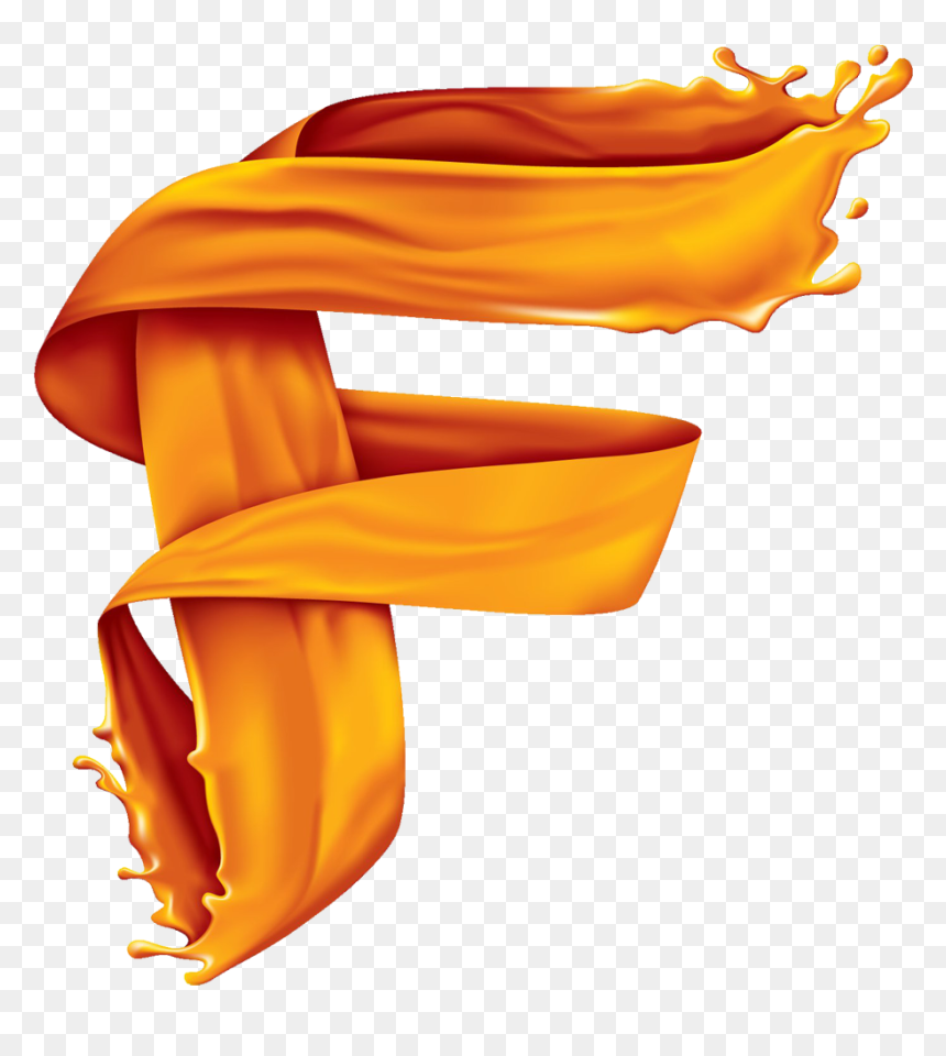F Logo Orange Png - F Logo Design, Transparent Png - design .png