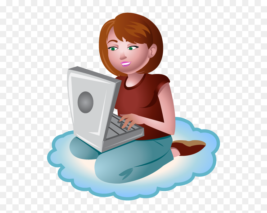 Collection Of Woman - Rainy Season Images Png, Transparent Png - woman with laptop png