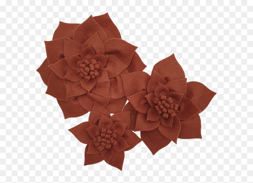 Felt Dahlia Flowers - Craft, HD Png Download - dahlia flower png