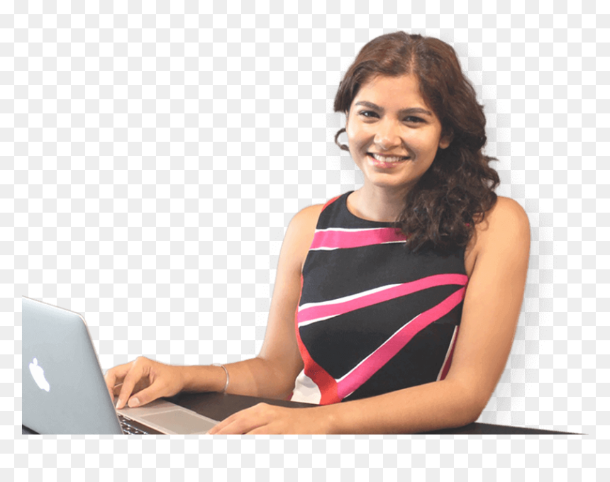 Bhavneet Chahal, HD Png Download - woman with laptop png