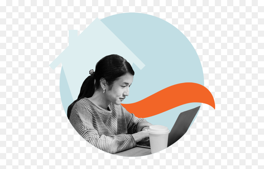 Girl, HD Png Download - woman with laptop png