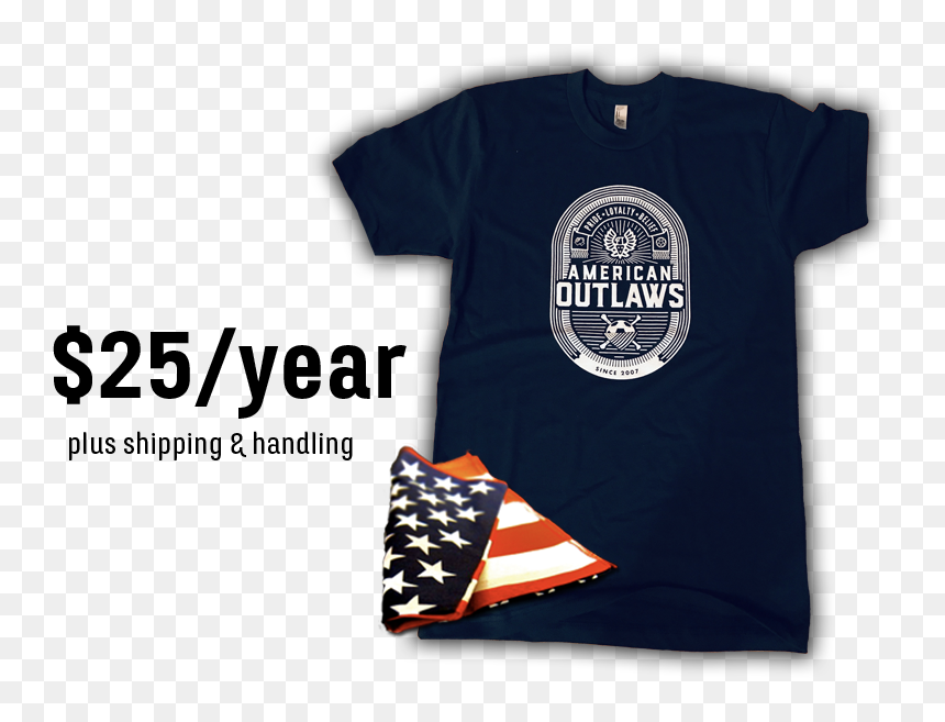 American Outlaws 2019 Shirt, HD Png Download - member login button png