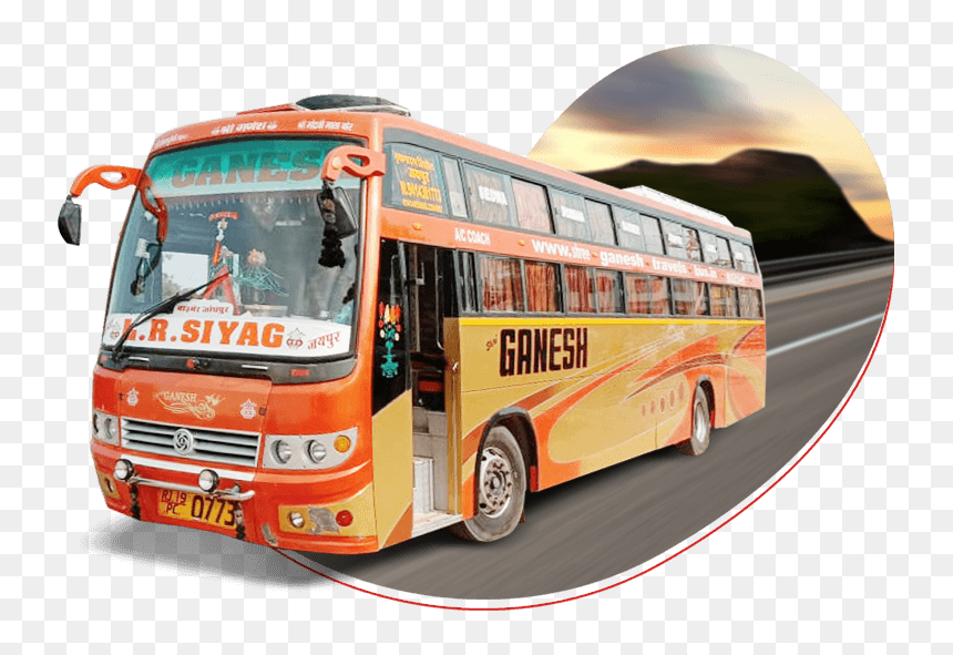 Online Bus Ticket Booking Shree Ganesh Travels - Tour Bus Service, HD Png Download - shree ganesh png