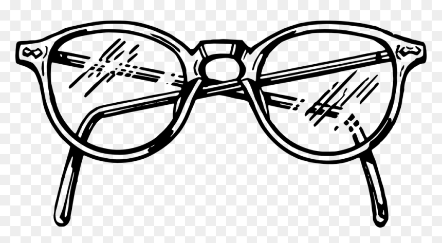 Glasses Clipart Black And White - Glasses Clipart, HD Png Download - black spectacles png