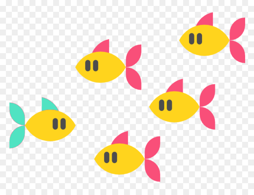 A Group Of Small Fish That Learn To Know Each Other - Circle, HD Png Download - fish group png