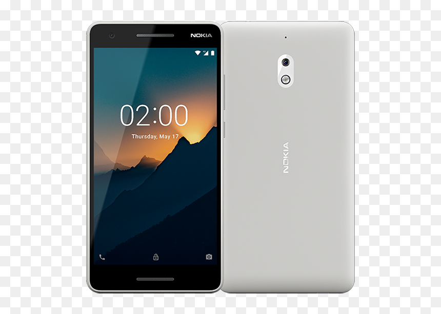 Nokia 2.1 Grey Silver, HD Png Download - samsung android mobile png