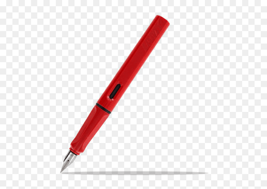 Lamy Safari Classic Fountain Pen With A Polished Stainless - Bayern Munchen Pen, HD Png Download - pen in hand png