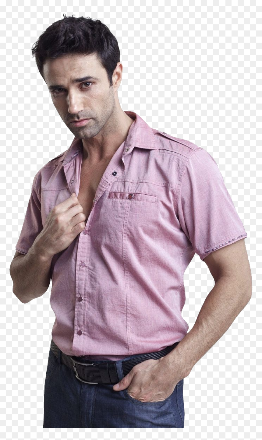 Dress Shirt Png Image - Paint Shirt With Man Clipart, Transparent Png - men jeans png