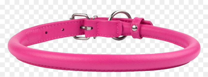 Get Pink Round Dog Collar Belt Pictures - Pink Dog Collar Png, Transparent Png - dog belt png