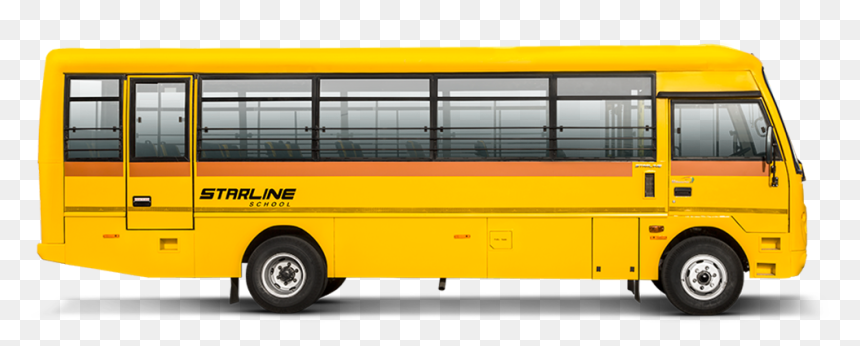 90l Cng Starline Non-ac School Bus - School Bus, HD Png Download - ac bus png