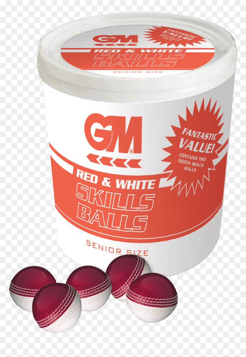 Gunn & Moore Skills Ball Bucket Of - Bat-and-ball Games, HD Png Download - cricket ball fire png