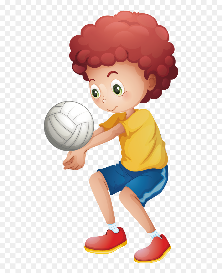 Boy Playing Volleyball Png - Boy Playing Volleyball, Transparent Png - volleyball png images