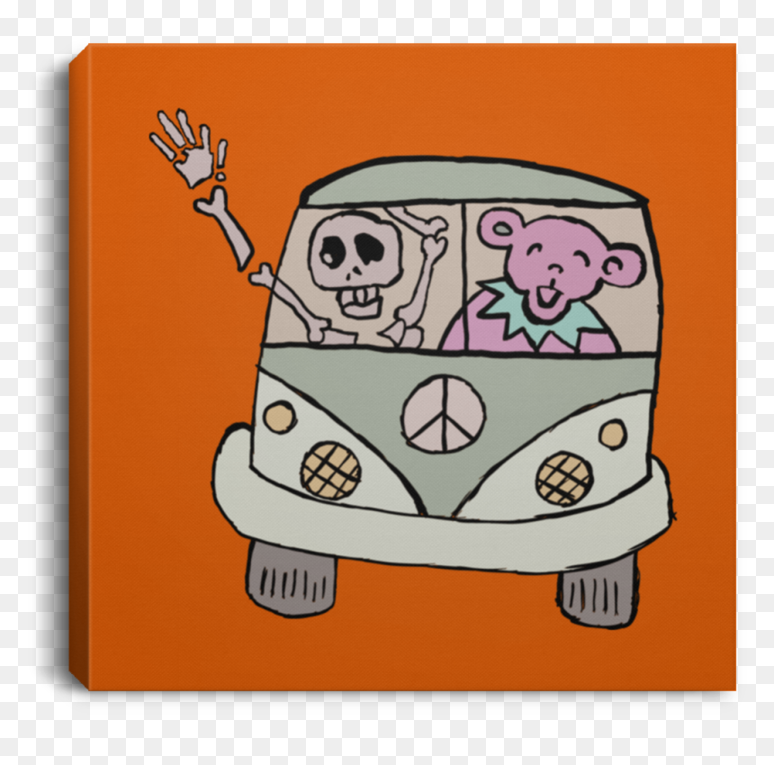 Vw Bus Touring Square Canvas, HD Png Download - ac bus png