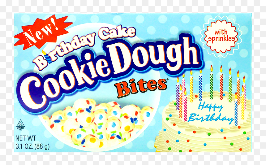 Cookie Dough Bites Birthday Cake 88g Front - Fête De La Musique, HD Png Download - birthday crackers png
