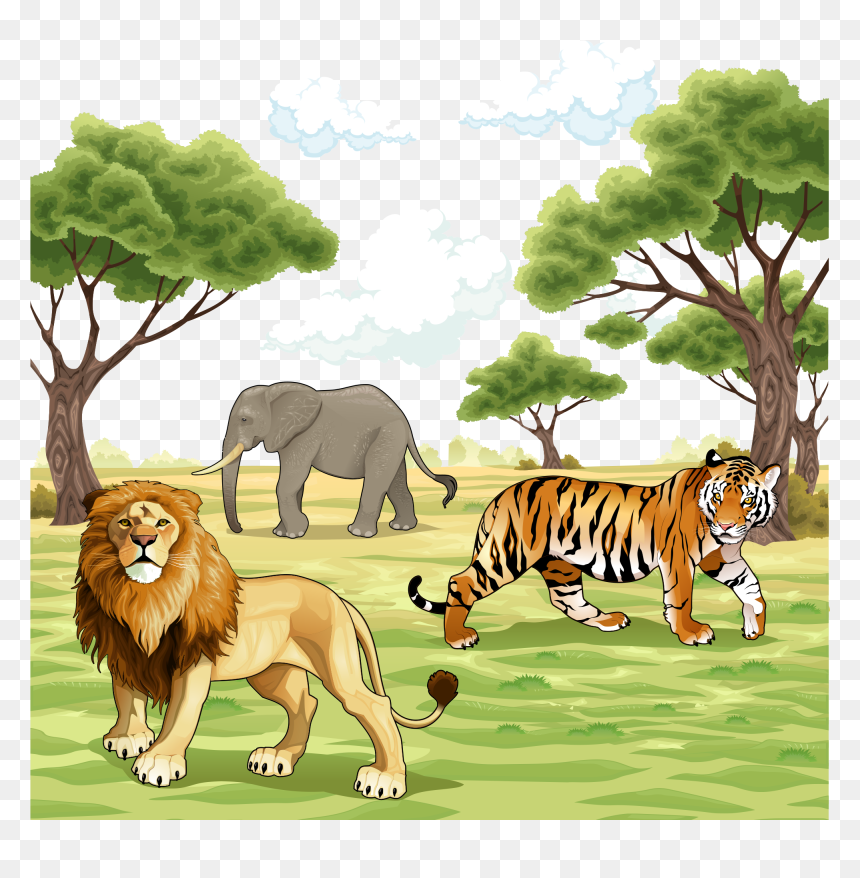 Animals In Nature Clipart , Transparent Cartoons - Animals In The Nature, HD Png Download - nature clipart png